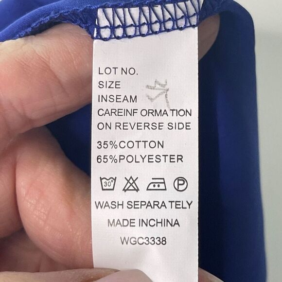 Silky Blue Two Piece‎ High Low Dress, XL - Picture 7 of 12